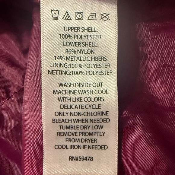 Camilla toddler dress eggplant/purple color has two linings in dress NWOTSize 4T - Picture 11 of 11